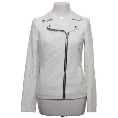 Bikerjakke (Hvid) fra The Style London Bomuld, Polyamid, Polyester