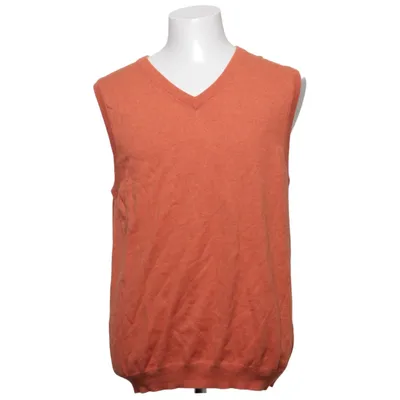 Pull sans manches (Orange) de Woolovers Cachemire, Coton