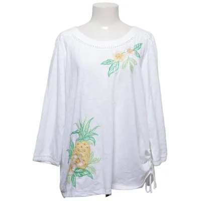 Haut (Blanc, Jaune, Vert) de Alfred Dunner Coton, Polyester