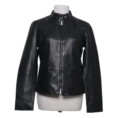 Leren jack (Zwart) van ESPRIT Leer, Gerecycled polyester