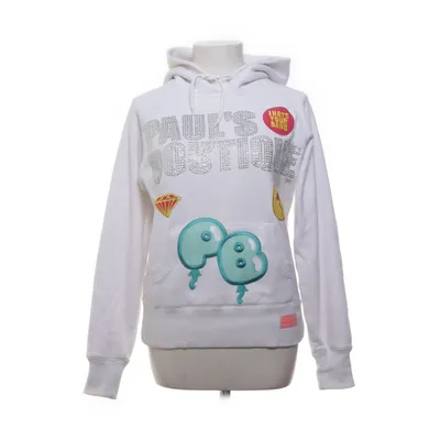 Hoodie (White, Multicolored) from Pauls Boutique Cotton, Polyester