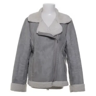 Shearlingjacka (Grå, Vit) från Esmara Polyester, Polyuretan, Viskos