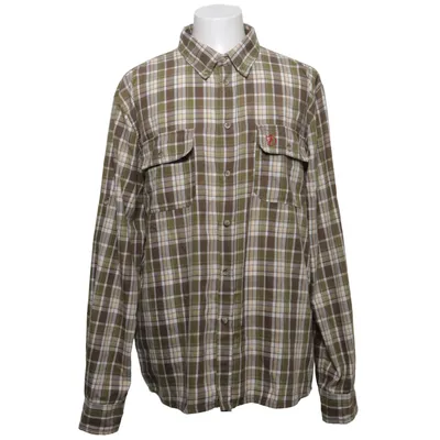 Flannel shirt (Green, White, Brown) from Fjällräven Polyester