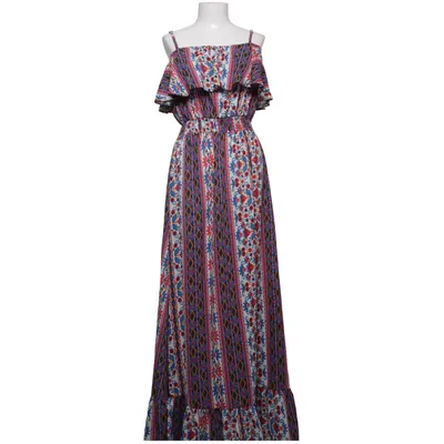 Maxikleid (Blau, Rot, Mehrfarbig) von Purple Queen Polyester