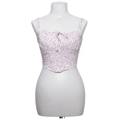Crop top (Wit, Rood, Meerkleurig) van Hollister Polyester, Viscose
