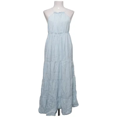 Maxikleid (Blau) von Zara Baumwolle, Leinen