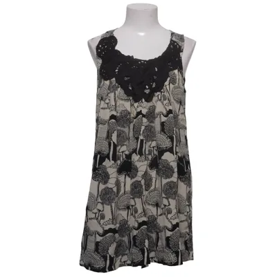 Jurk (Zwart, Beige) van Monteau Zijde
