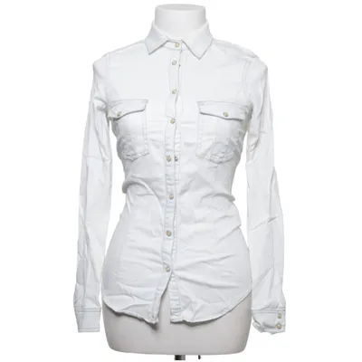 Jeansskjorta (Vit) från Zara Basic Bomull, Elastan, Lyocell