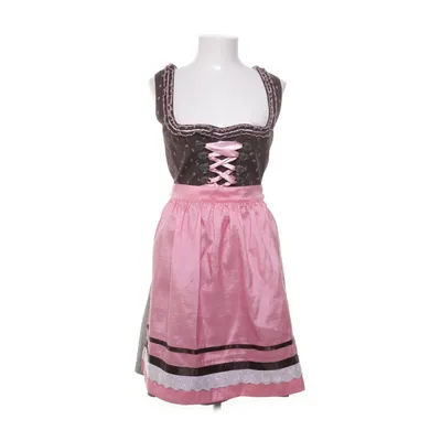 Dirndl (Brown, Pink) from Fuchs Trachtenmoden Cotton, Polyester