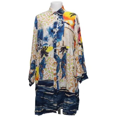 Jurk (Blauw, Geel, Meerkleurig) van Impress