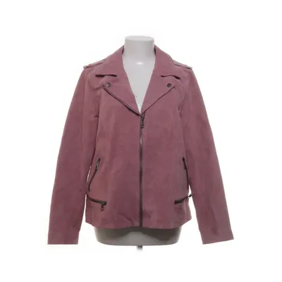 Veste de motard (Rose) de Zizzi Cuir, Polyester