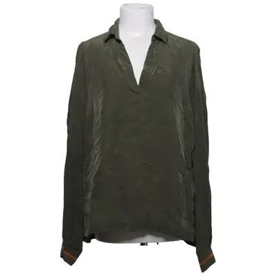 Blouse (Vert) de Summum Coton, Cupro, Élasthane, Fibre métallique, Polyamide