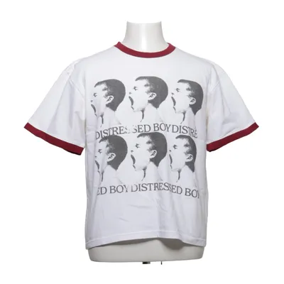 T-shirt (Wit, Rood) van Admor Katoen