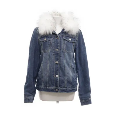 Gevoerde spijkerjas (Blauw, Wit) van Denim