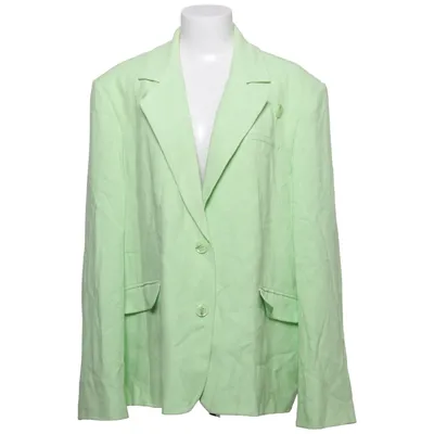 Blazer (Vert) de Josefine HJ x NA-KD Lin, Polyester, Viscose