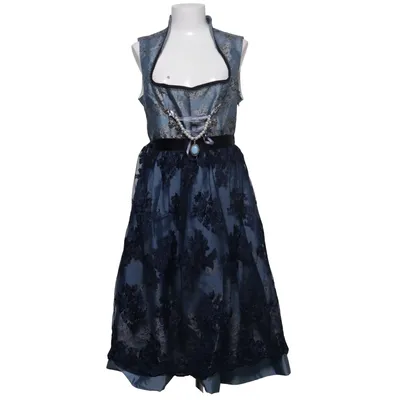Dirndl (Blå, Grå) från Edelnice Bomull, Polyester