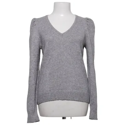 Pullover (Gray) from By Anthropologie Polyamide, Polyester, Viscose