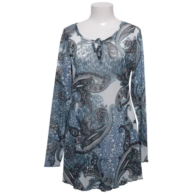 Blouse (Blauw, Wit, Bruin) van Boysen's Lyocell, Polyester