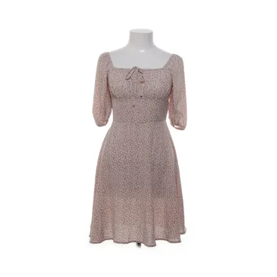 Klänning (Beige, Vit) från Simplee Polyester