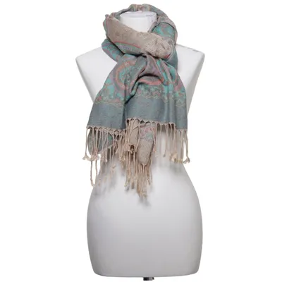 Scarf (Beige, Multicolored) from Sam Well Cashmere