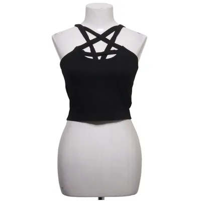 Crop top (Svart) från Heartless Bomull, Elastan