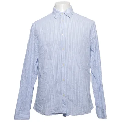 Shirt (Blauw, Wit) van Mango Katoen