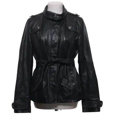 Veste en cuir (Noir) Cuir, Polyester
