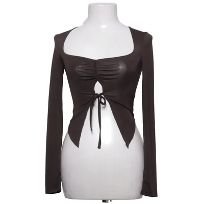 Crop top (Black) from PrettyLittleThing Elastane, Polyester