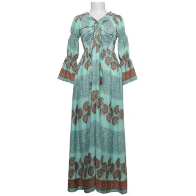 Maxi jurk (Groen, Meerkleurig) van Boho Zijde