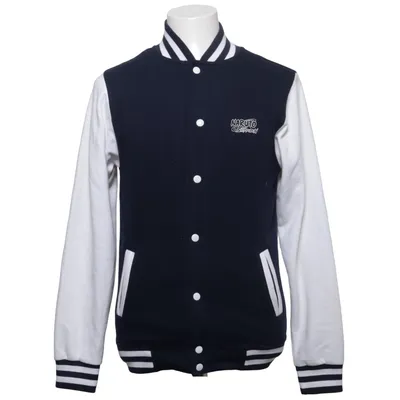 Veste universitaire (Bleu, Blanc) de Naruto Coton, Polyester
