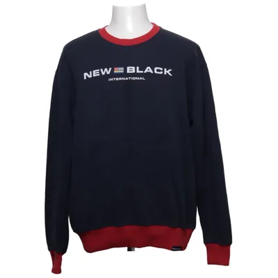 Sweatshirt (Bleu, Rouge) de New Black Coton, Polyester
