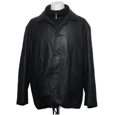 Leather jacket (Black) from Engbers Leather, Polyester