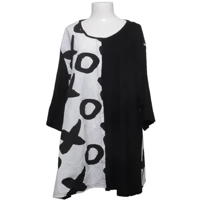 Tunique (Noir, Blanc) de AKH Fashion Coton, Élasthane, Viscose