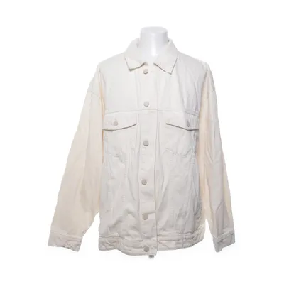 Denim jacket (White) from Bershka Denim Collection Cotton