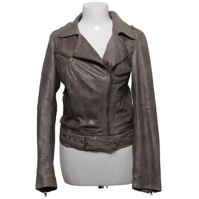 Biker jacket (Gray) from Yaya Women Leather, Polyester