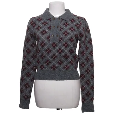 Sweater (Gray, Red) from Zara Acrylic, Elastane, Polyamide, Wool