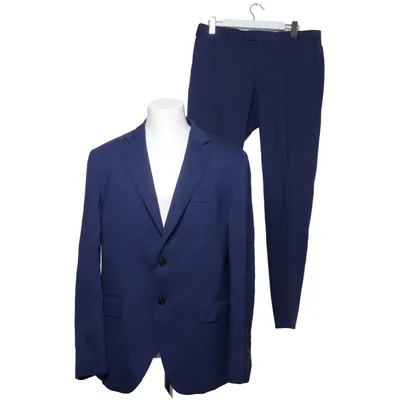 Pak (Blauw) van Massimo Dutti Elastaan, Wol