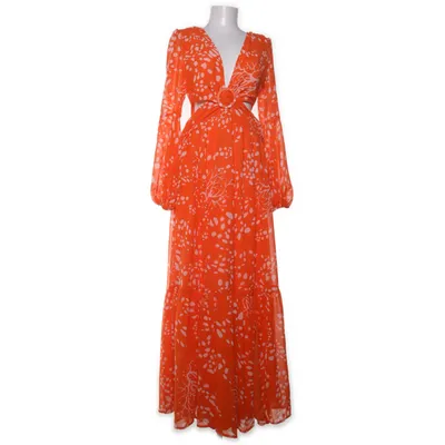 Maxikjole (Orange, Hvid) fra Boohoo Polyester