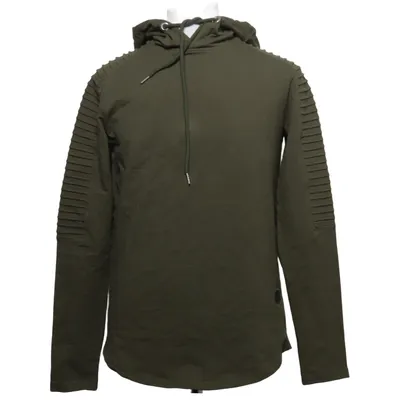 Hoodie (Green) from Leif Nelson Cotton, Elastane, Polyester
