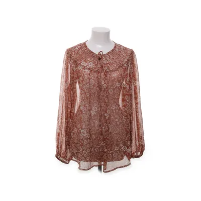 Blouse (Brown, White) from Amelie & Me Polyester