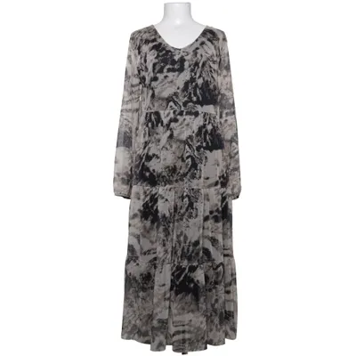 Robe longue (Noir, Beige) de Tredy Élasthane, Polyester, Viscose