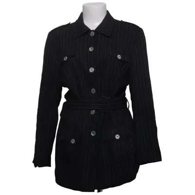 Blazer (Schwarz) von Woman Collection H&M Acetat, Leinen, Polyester, Viskose