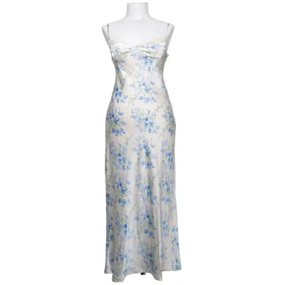 Maxi dress (White, Blue, Multicolored) from Love Triangle Polyester