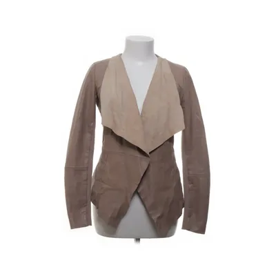 Läderjacka (Beige) från Oasis Elastan, Skinn, Polyester