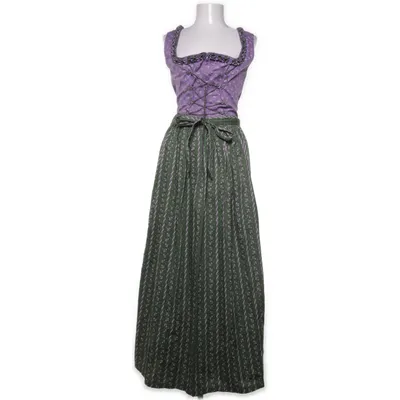 Dirndl (Purple, Green, Multicolored) from Almsach Cotton