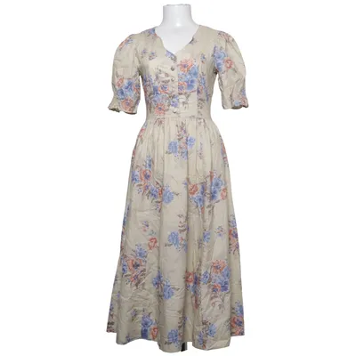 Dress (Beige, Blue, Multicolored) from Laura Ashley Cotton