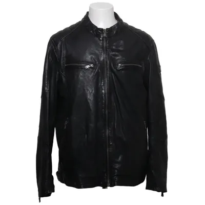 Veste en cuir (Noir) de Engbers Coton, Cuir, Polyester