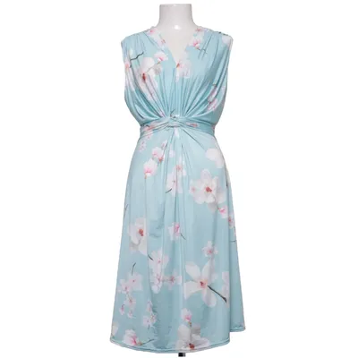 Jurk (Blauw, Meerkleurig) van Chica London Elastaan, Polyester