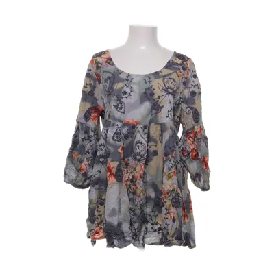 Blouse (Gray, Multicolored) from Agencies Turquoise Cotton