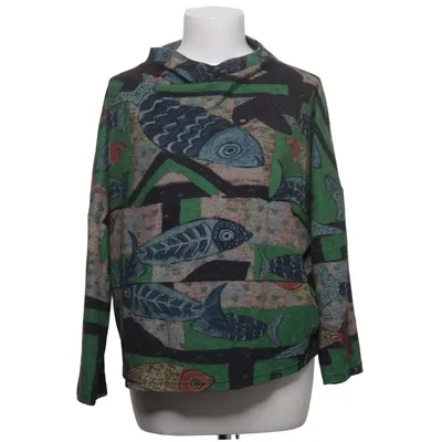 Top (Green, Blue, Multicolored) from Buykud Cotton, Elastane, Polyester